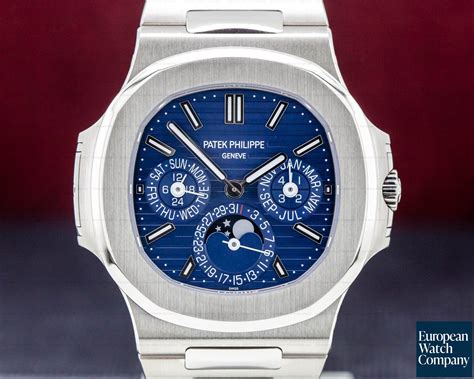 patek philippe nautilus white gold 5740-1g-001 with blue sunburst dial|Patek Philippe Nautilus 5740/1G .